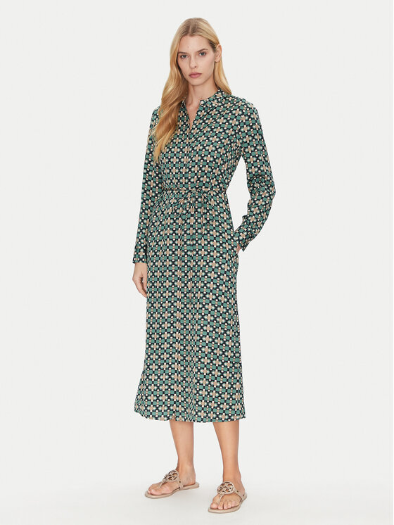 Marc O'Polo Marc O'Polo Hemdkleid 500 1208 21033 Grün Regular Fit