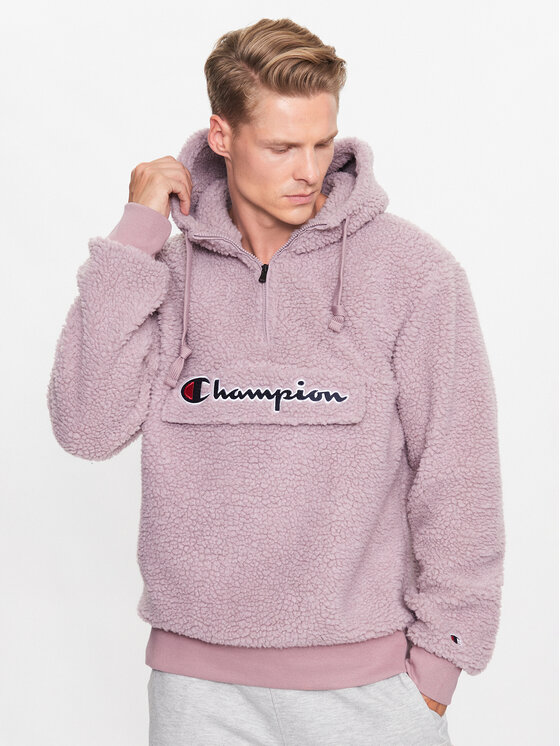 Champion Champion Флісовий реглан Hooded Half Zip 218092 PS162 Рожевий