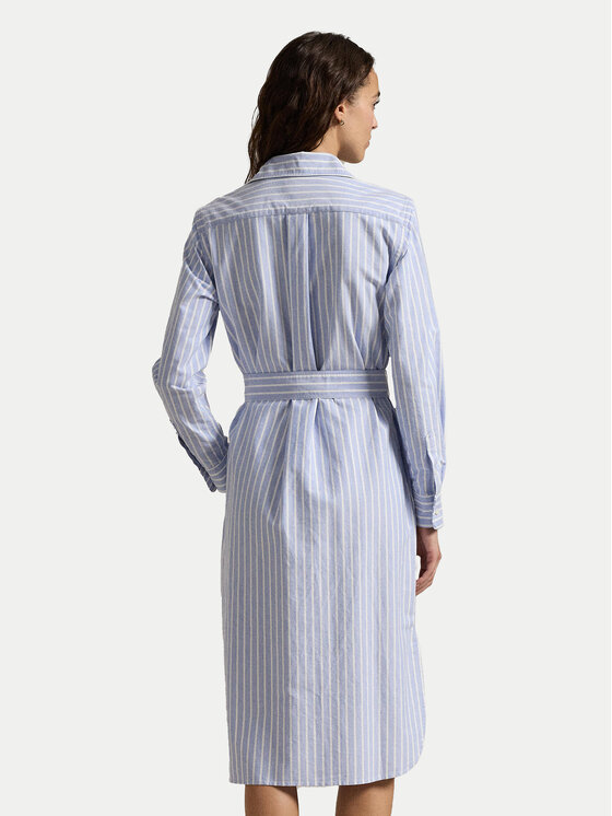 Polo Ralph Lauren Polo Ralph Lauren Košeľové šaty 211959901001 Modrá Regular Fit