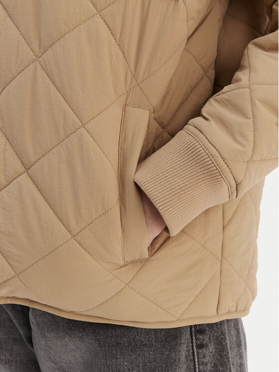 Quiksilver Quiksilver Μπουφάν μεταβατικό Shining Quilted EQWJK03084 Μπεζ Regular Fit