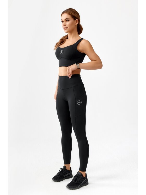 ROUGH RADICAL ROUGH RADICAL Biustonosz sportowy SPORTS BRA HAMPTONS Czarny