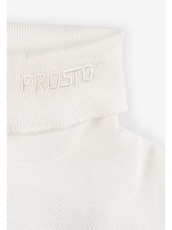 PROSTO. PROSTO. Golf Ribbed Biały Regular Fit