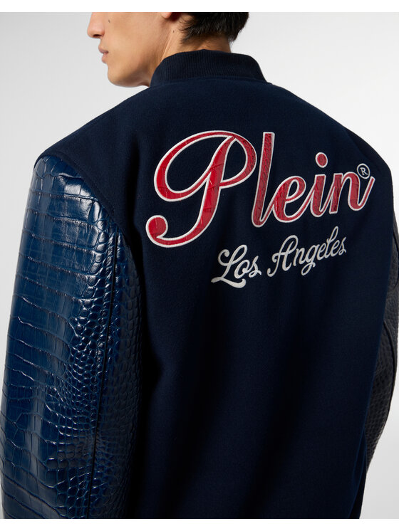 PHILIPP PLEIN PHILIPP PLEIN Bundy bomber 29072 Tmavomodrá Regular Fit