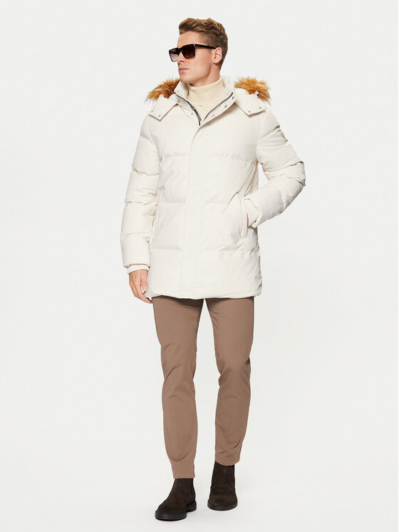 Guess Guess Kurtka puchowa M4BL53 WG7X2 Écru Regular Fit