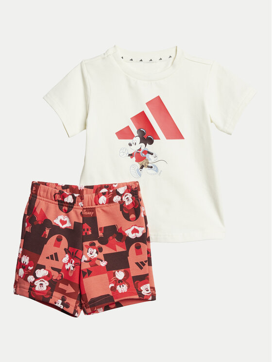 adidas adidas Sada T-shirt a šortky Disney Mickey Mouse JF3625 Barevná Regular Fit