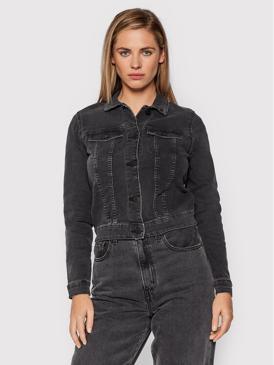 Noisy May Noisy May Дънково яке Debra 27001866 Черен Regular Fit