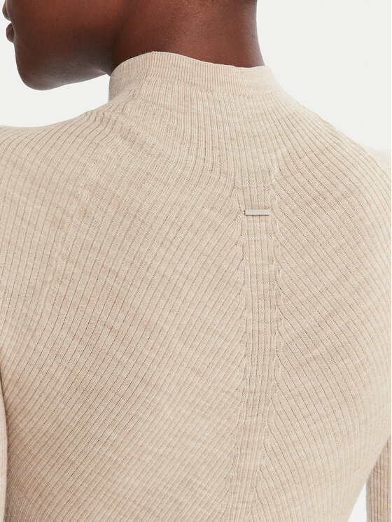 BOSS BOSS Rollkragenpullover Faleri 50542885 Beige Regular Fit