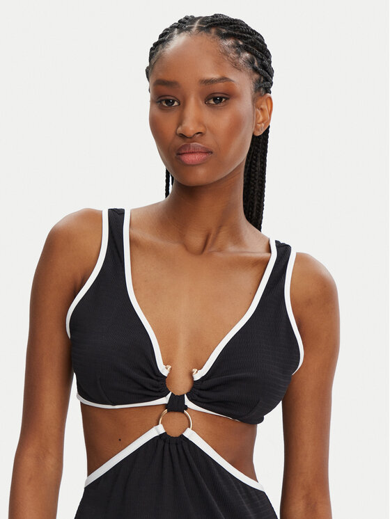 Seafolly Seafolly Sommerkleid Beach Bound 55111-DR Schwarz Slim Fit