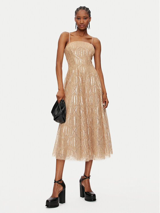 Rinascimento Rinascimento Coctailkleid CFC0120098003 Goldfarben Regular Fit
