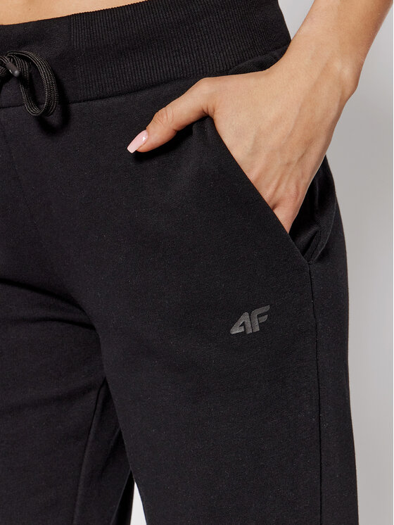 4F 4F Jogginghose H4L22-SPDD350 Schwarz Regular Fit