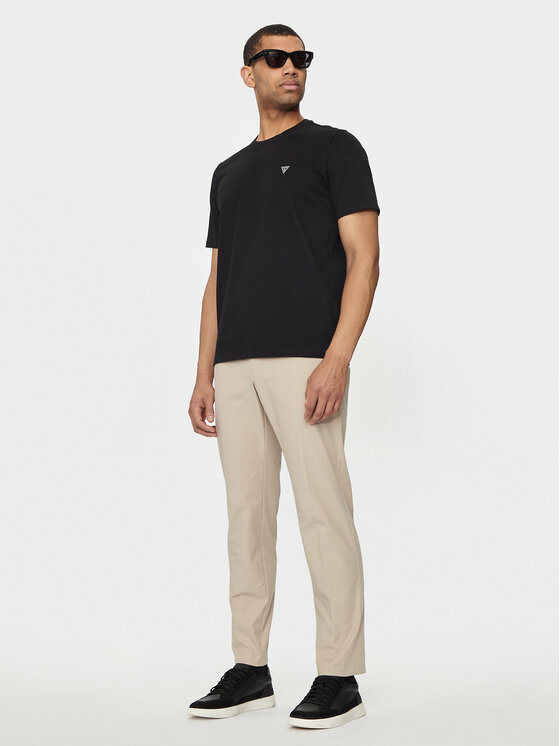 Guess Guess Текстилни панталони M4YB01 WG9Z2 Бежов Slim Fit