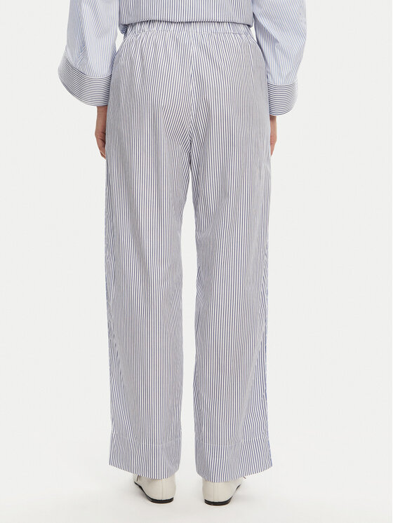 Munthe Munthe Hlače iz tkanine Fidda 251142725126 Svetlo modra Loose Fit