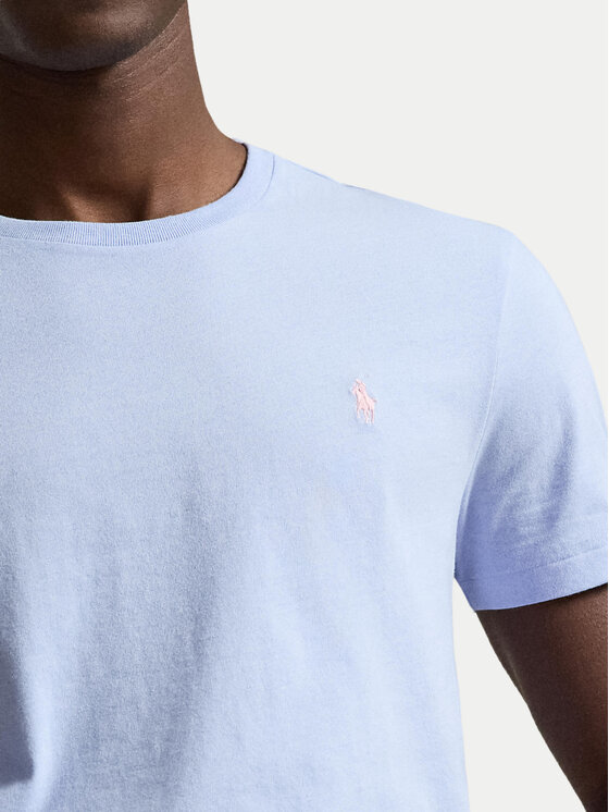Polo Ralph Lauren Polo Ralph Lauren Тишърт 710671438528 Светлосин Regular Fit