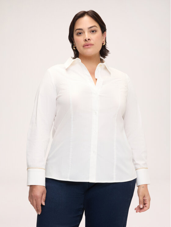 Fiorella Rubino Fiorella Rubino Koszula 5018T001533N011 Biały Regular Fit