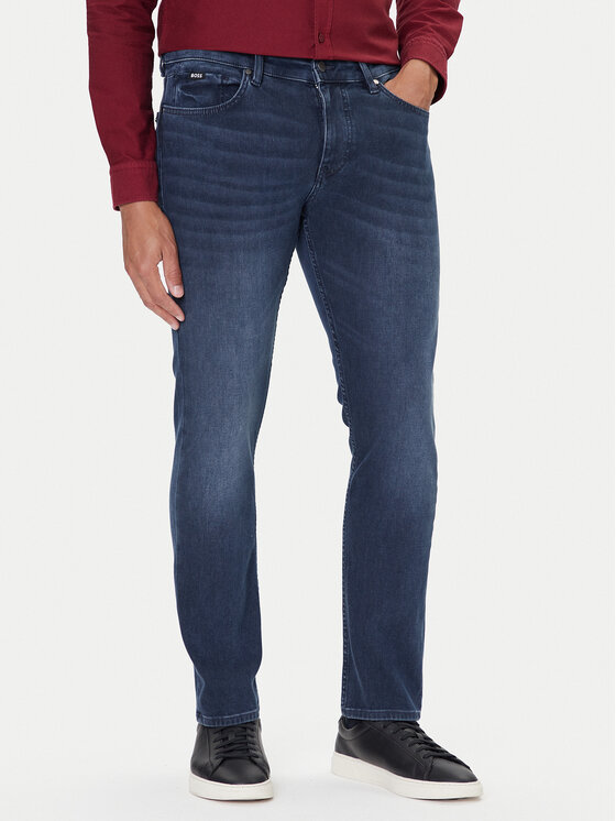BOSS BOSS Jeans hlače P-Delaware 50549834 Mornarsko modra Slim Fit