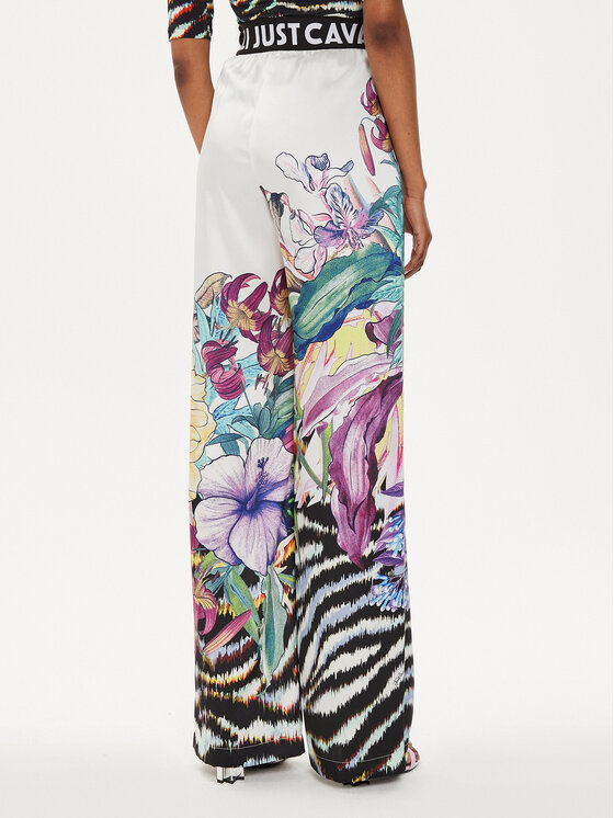 Just Cavalli Just Cavalli Kalhoty z materiálu 76PAA120 Béžová Slim Fit