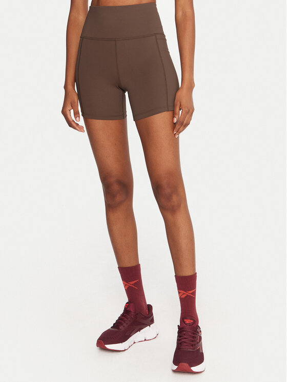 Reebok Reebok Cyklistické šortky Reebok X Ewa Chodakowska RK25314CCW Hnědá Slim Fit