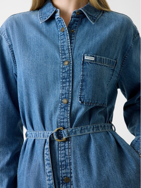 Guess Jeans Guess Jeans Haljina za svaki dan 180487 Plava Classic Fit