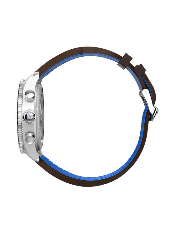 Timex Timex Ročna ura Fly Back Chronograph x Pan Am® TW2W97200 Rjava