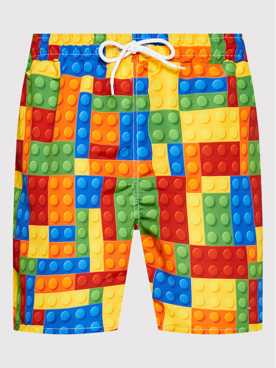 Pantaloncini da bagno Blocks Multicolore Regular