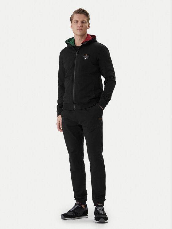 Aeronautica Militare Aeronautica Militare Trening 261TF0108UF00674 Negru Regular Fit