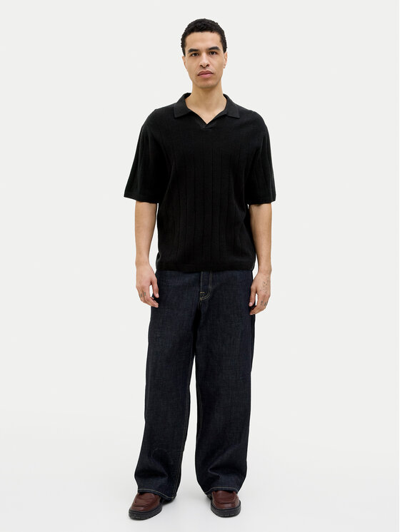 Jack & Jones Jack & Jones Polo majica Varenna 12272578 Črna Relaxed Fit