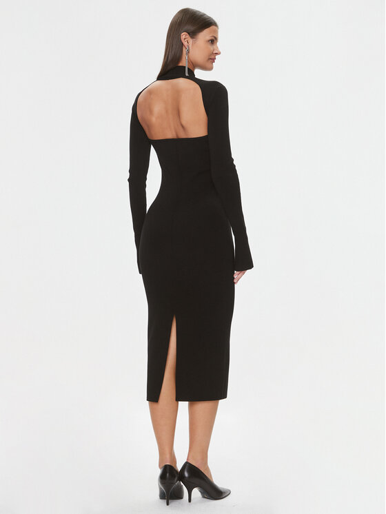 Patrizia Pepe Patrizia Pepe Φόρεμα υφασμάτινο 2A2612/K002-K103 Μαύρο Slim Fit
