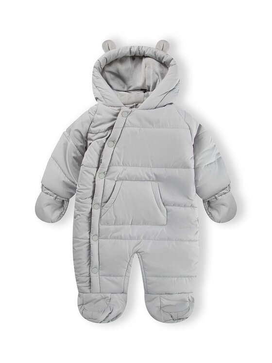 minoti minoti Kombinezon zimowy 31BABYSNOW5 Szary jasny Regular Fit