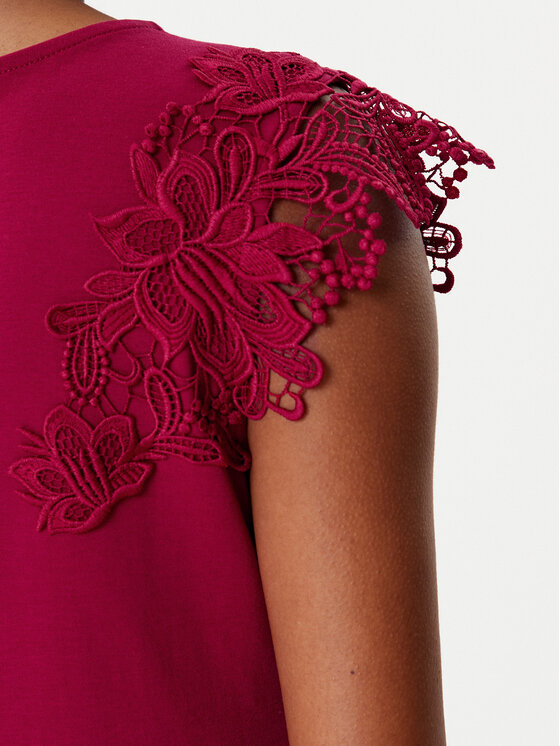 Morgan Morgan Blusa 252-DFLOWER Rosso Regular Fit