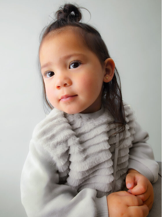 Mayoral Mayoral Трикотажна сукня 2919 Écru Regular Fit