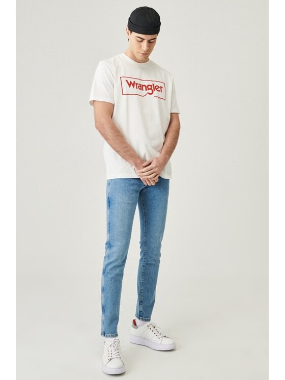 Wrangler Wrangler Jeansy BRYSON Niebieski Skinny Fit