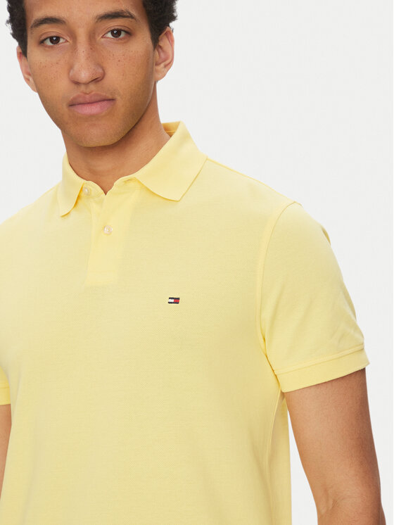 Tommy Hilfiger Tommy Hilfiger Polo 1985 MW0MW17770 Żółty Regular Fit