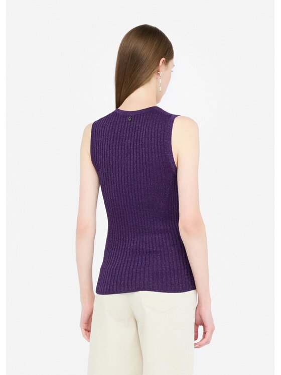 Liu Jo Liu Jo Sweter MF5502MS46JA4369 Fioletowy Regular Fit