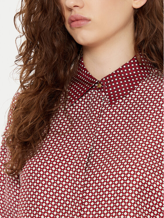 Tommy Hilfiger Tommy Hilfiger Camicia WW0WW44036 Bordeaux Relaxed Fit