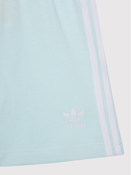 adidas adidas Komplet majica in kratke hlače Trefoil HS8868 Svetlo modra Regular Fit