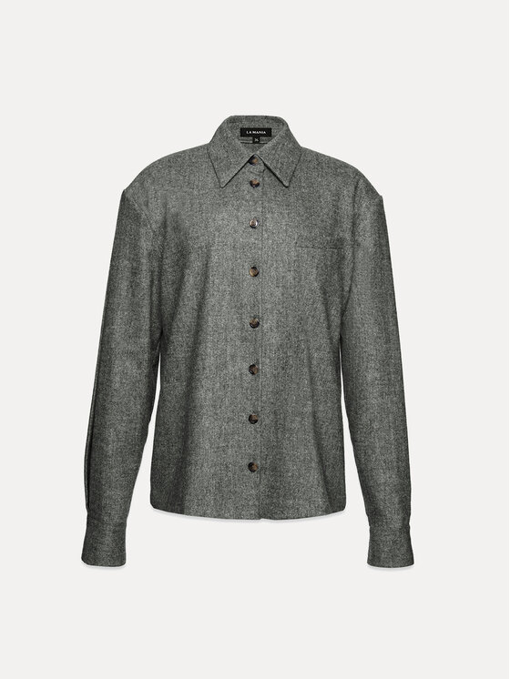 La Mania La Mania Camicia YOSE Grigio Basic Fit