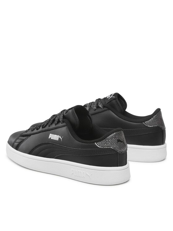 Puma Puma Sneakersy Smash V2 Metallics Jr 386197 02 Czarny