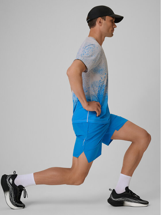 4F 4F Szorty sportowe FLOW MOTION Niebieski Regular Fit