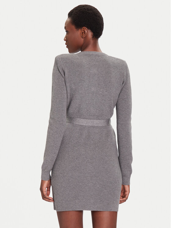Liu Jo Liu Jo Трикотажна сукня MF5371 MS99E Сірий Slim Fit