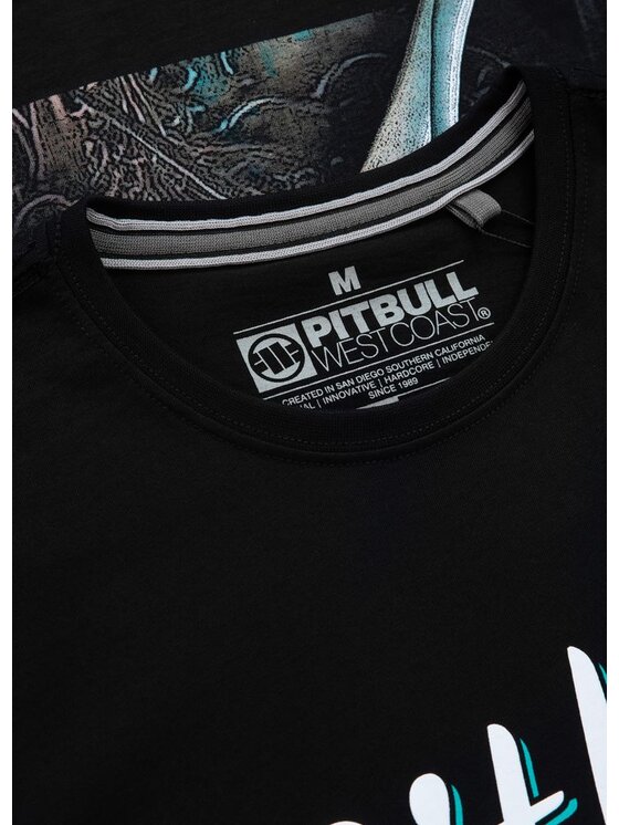 PITBULL PITBULL T-Shirt Koszulka Czarny Regular Fit