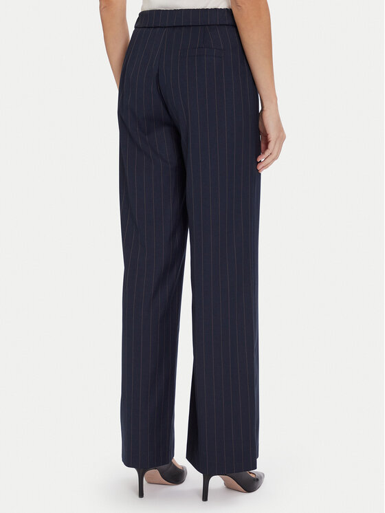 Maryley Maryley Kalhoty z materiálu 25IB598/M17/35BL Tmavomodrá Regular Fit