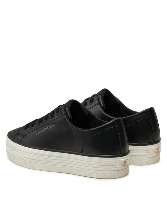 Calvin Klein Jeans Calvin Klein Jeans Tenisice Bold Vulc Flatf Low Lth In YW0YW01633 Crna