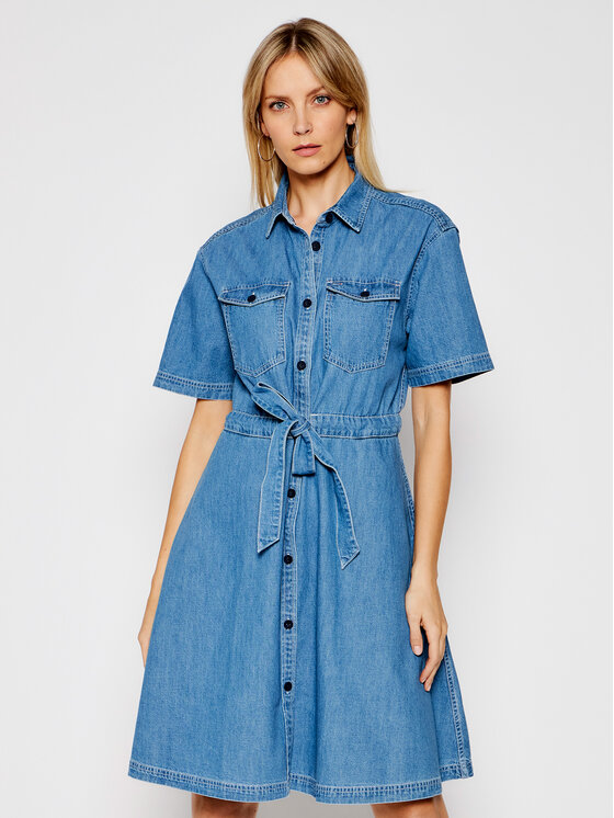 Tommy Jeans Tommy Jeans Vestito di jeans DW0DW10215 Blu Regular Fit