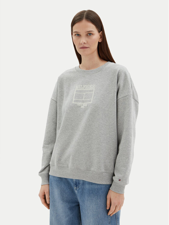 Tommy Hilfiger Tommy Hilfiger Bluză WW0WW44633 Gri Regular Fit