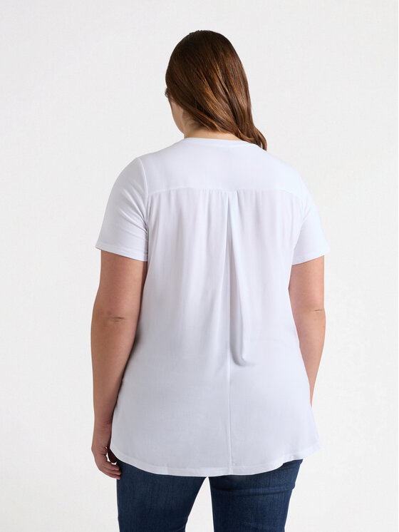 Fiorella Rubino Fiorella Rubino T-Shirt G164L008473N011 Biały Regular Fit