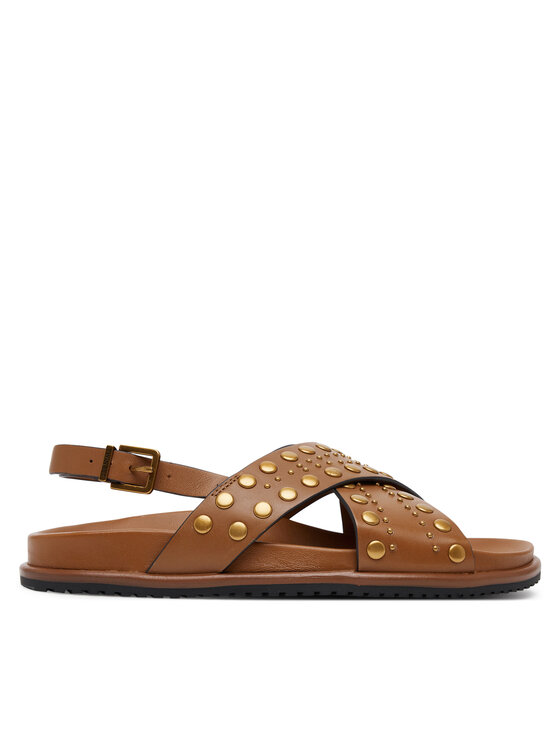 TWINSET TWINSET Sandály 251TGT070 Hnědá
