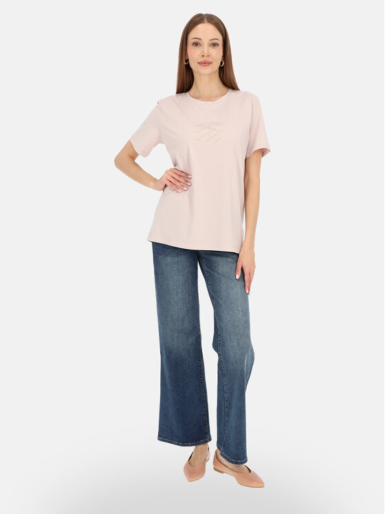 Potis & Verso Potis & Verso T-Shirt Mercy Różowy jasny Regular Fit