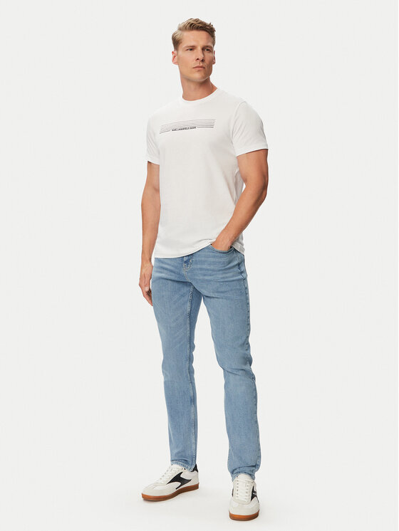 Karl Lagerfeld Jeans Karl Lagerfeld Jeans Футболка B3M17001 Білий Slim Fit