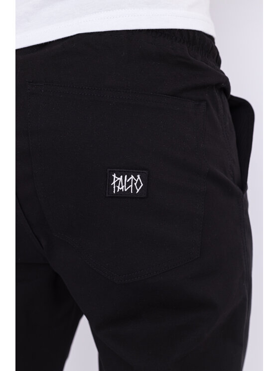 Palto Palto Spodnie materiałowe Jogger Czarny Regular Fit