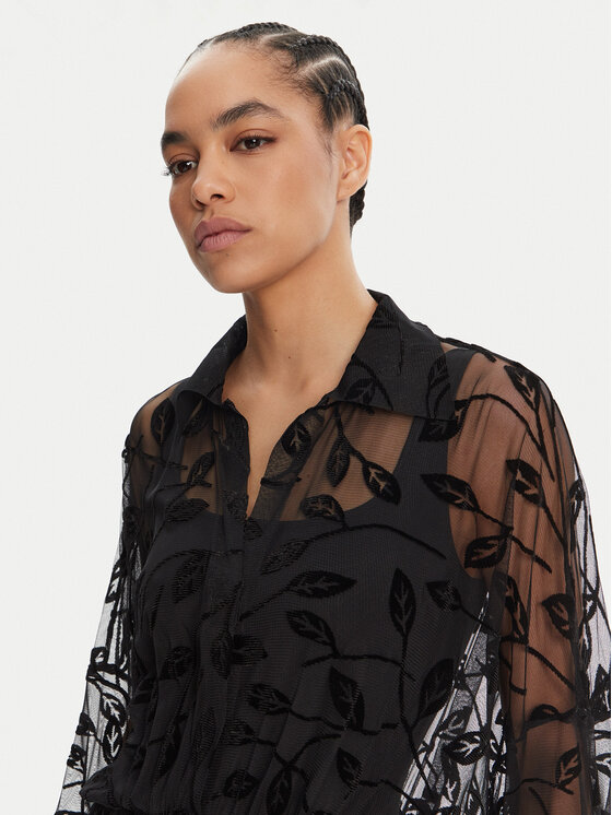 NORMA KAMALI NORMA KAMALI Кимоно ST4243BVA70556 Черен Relaxed Fit